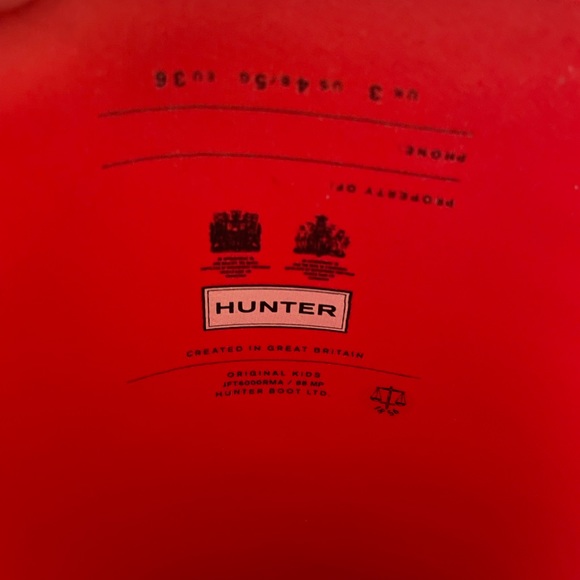 Hunter Original Big Kids Rain Boots - Picture 5 of 5